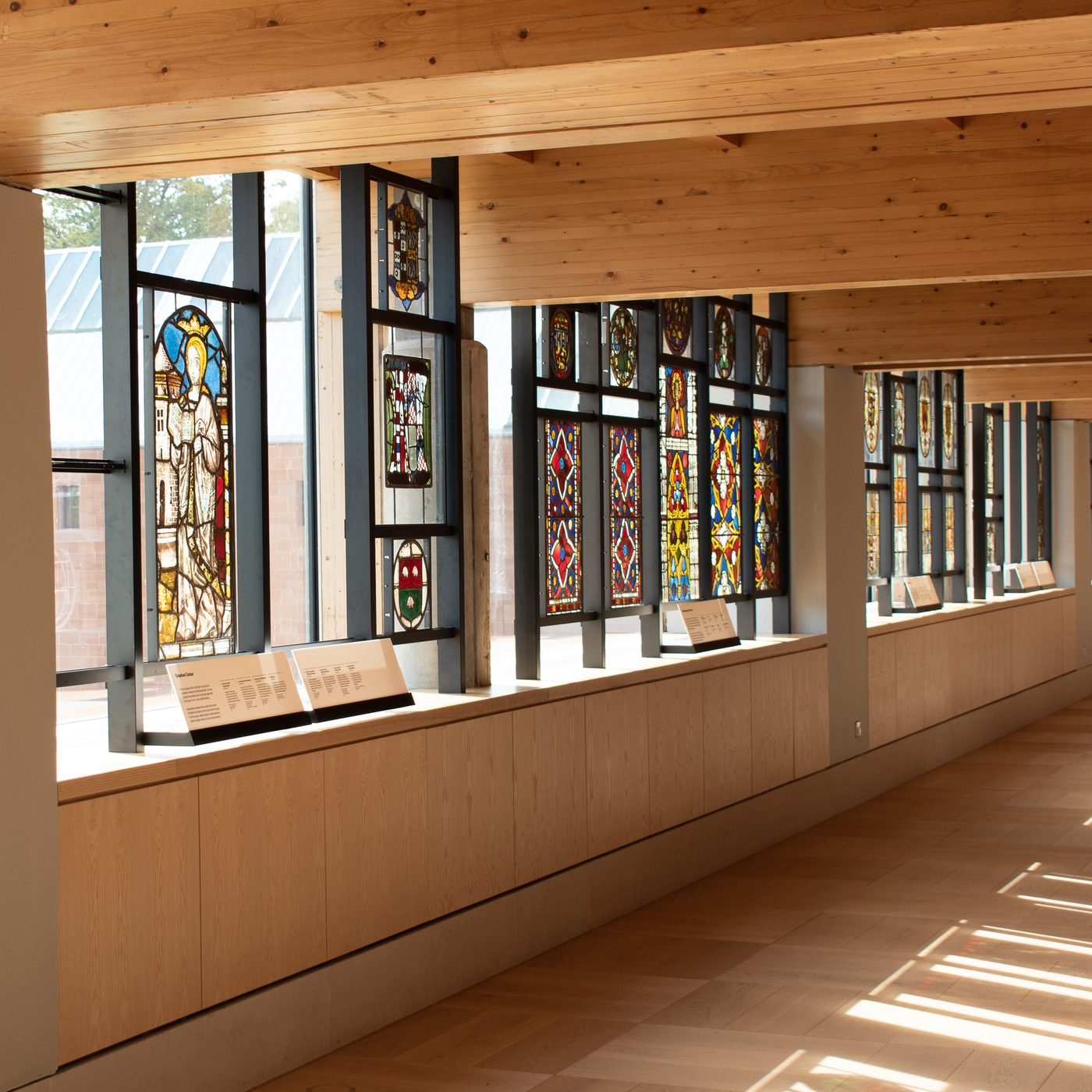 Stained-glass gallery at the Burrell Collection
