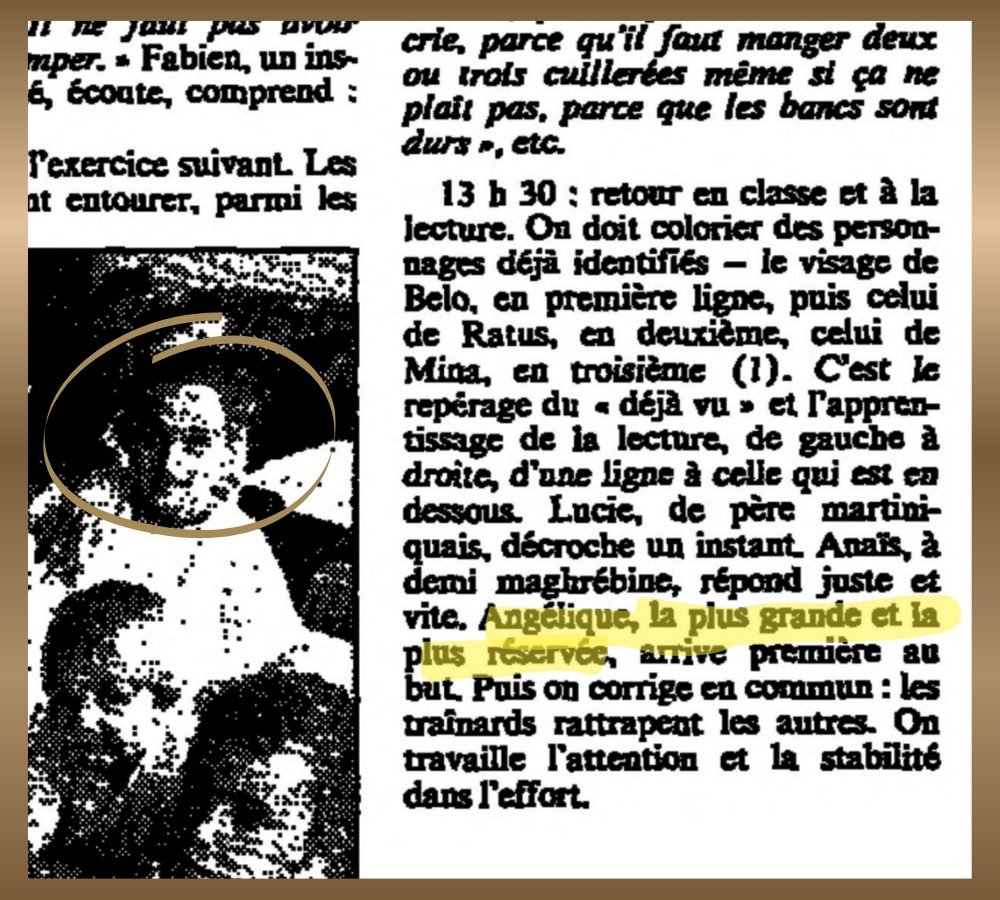Excerpt from the Le Monde article of 24 September 1987 about the Las Planas pilot class