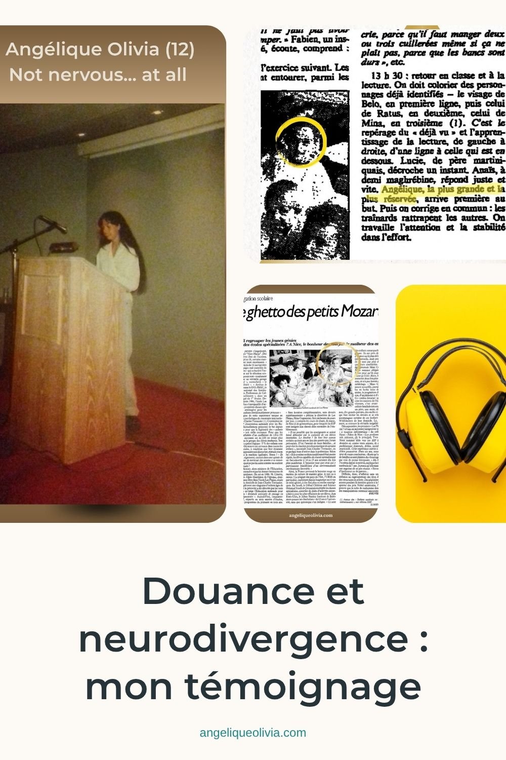 Épingle Pinterest de l’article « Mon expérience avec la neurodivergence »