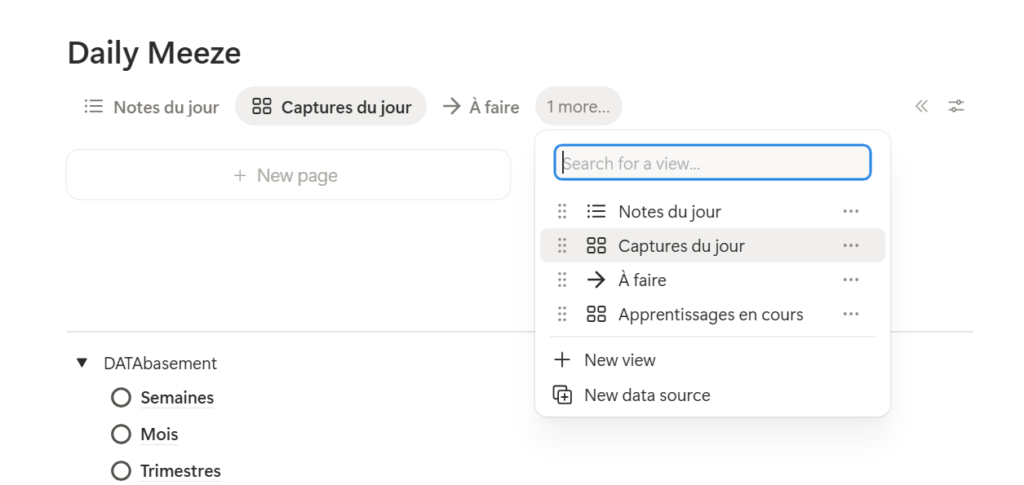 Daily Meeze pour mettre à jour tes bases de données au quotidien