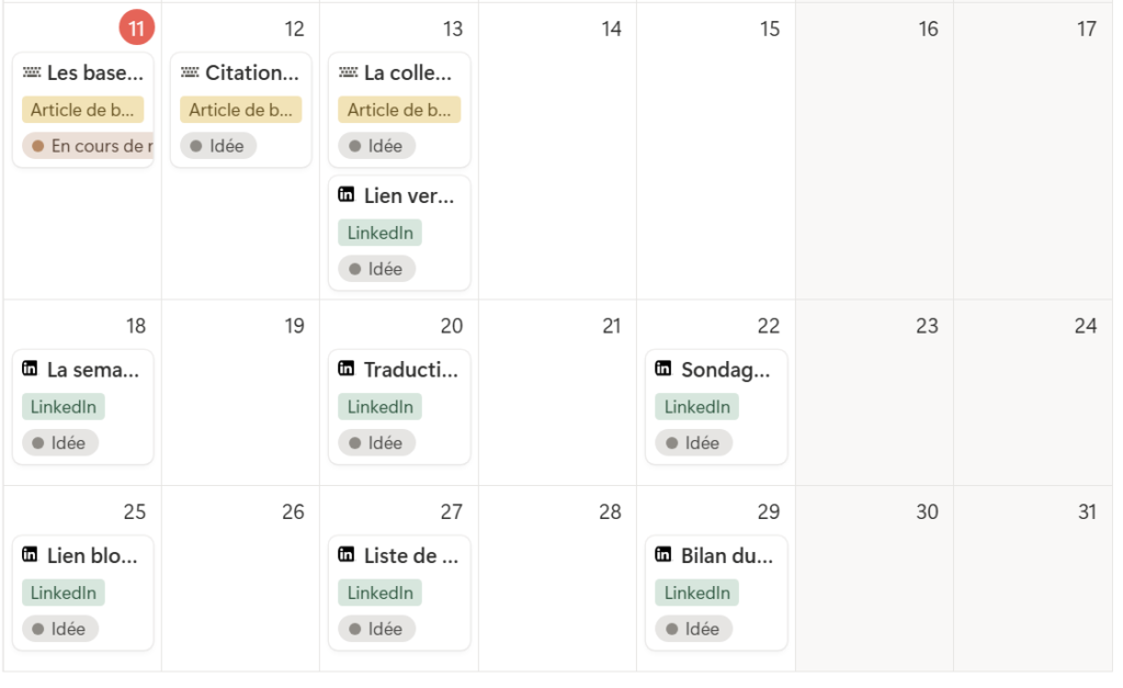Les bases de données Contenu