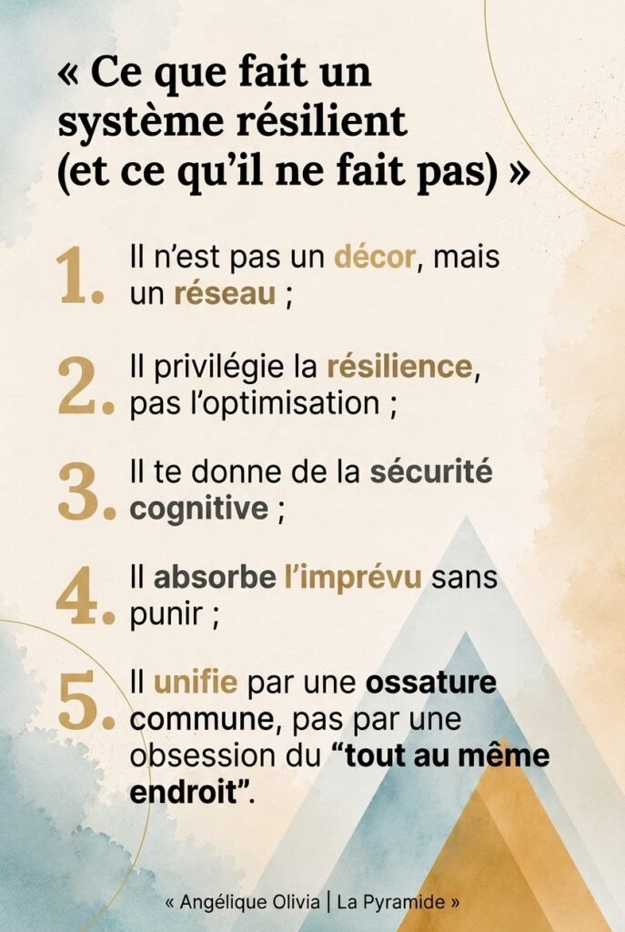 5 vérités d'un système personnel résilient